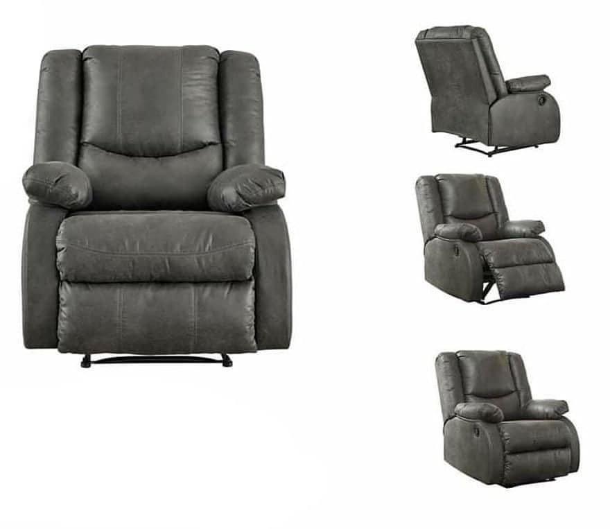 Ashley Lazy Boy (Category: Sofas) located in Makati City. Submitted by tmfurniture (Listing ID 1060494571, Image 2). Description: all brand new Ashley is back Best seller Signature Design by Ashley -Manual -Style Contemporary -Color: Grey & Brown -Manufacturer Material • 95% polyester 5% polyurethane -Features Wall Recline -Reclining Mechanism • Infinite positions • Pull tab reclining motion Additional Information • Zero wall design requires mini