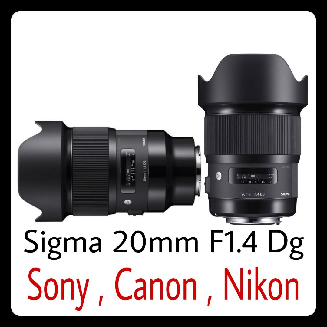 Bn Sigma mm F1 4 Dg Hsm Art Lens For Sony Canon Nikon Photography Lenses On Carousell