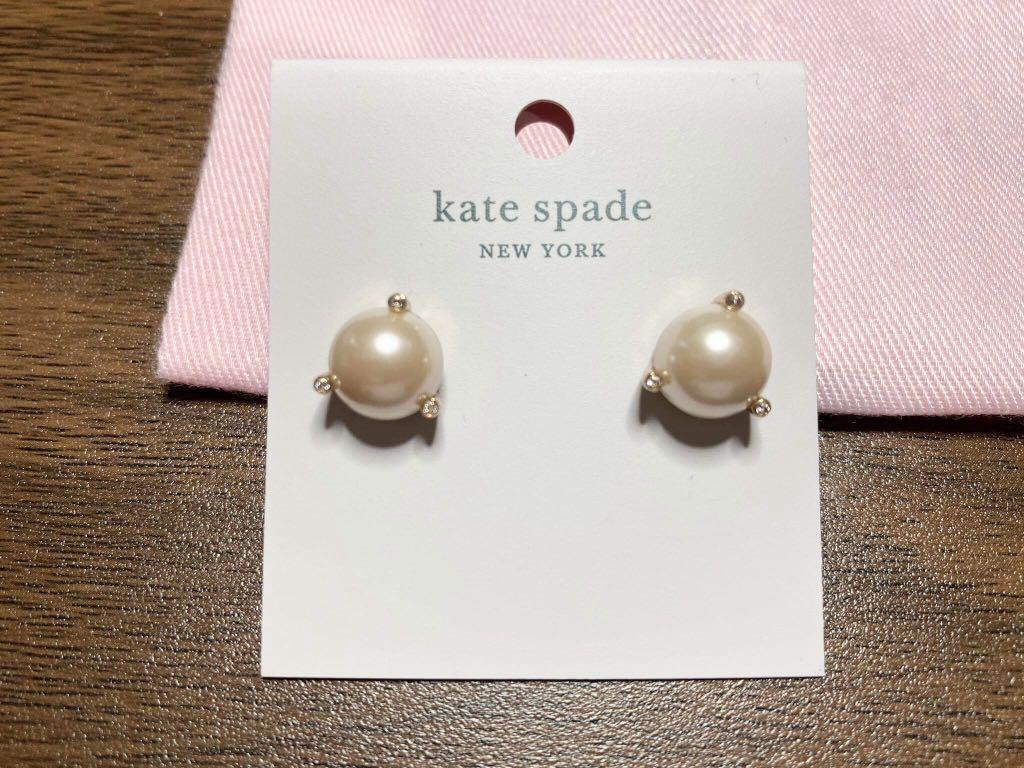 Brand New Auth Kate Spade New York Rise and Shine Pearl Stud Earrings Blush  Multi, Women's Fashion, Jewelry & Organizers, Earrings on Carousell