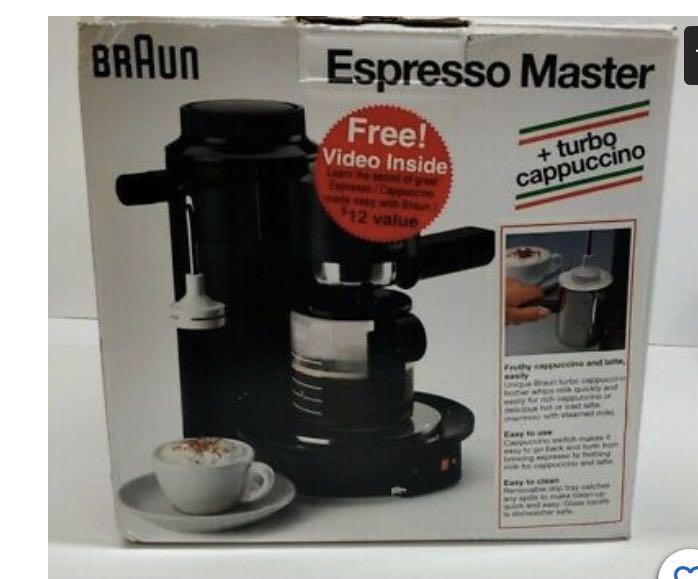 Braun espresso master outlet