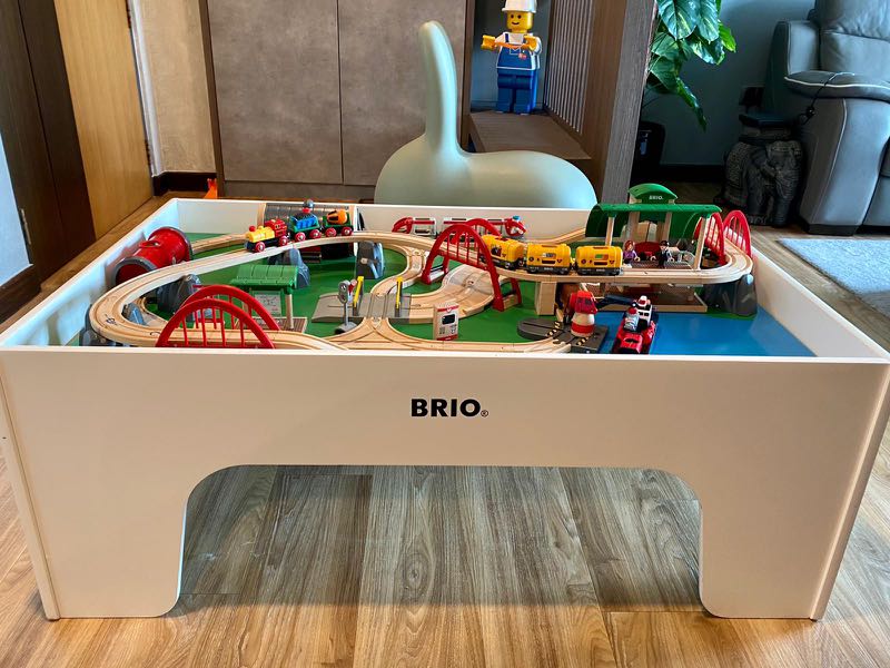 Brio train set and table hotsell
