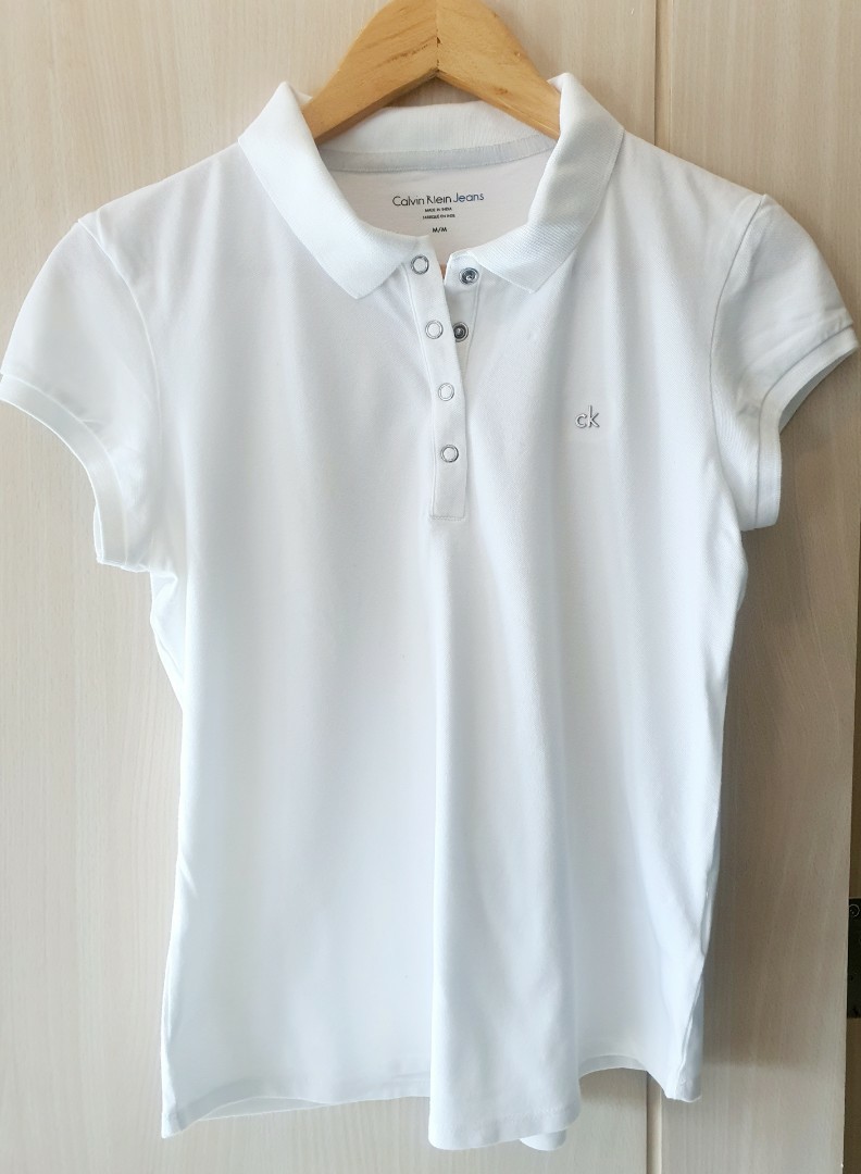 Calvin Klein Polo Shirt Womens, Women's Fashion, Tops, Others Tops on  Carousell