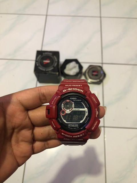 Casio G shock G9300RD rare Fesyen Pria Jam Tangan di Carousell