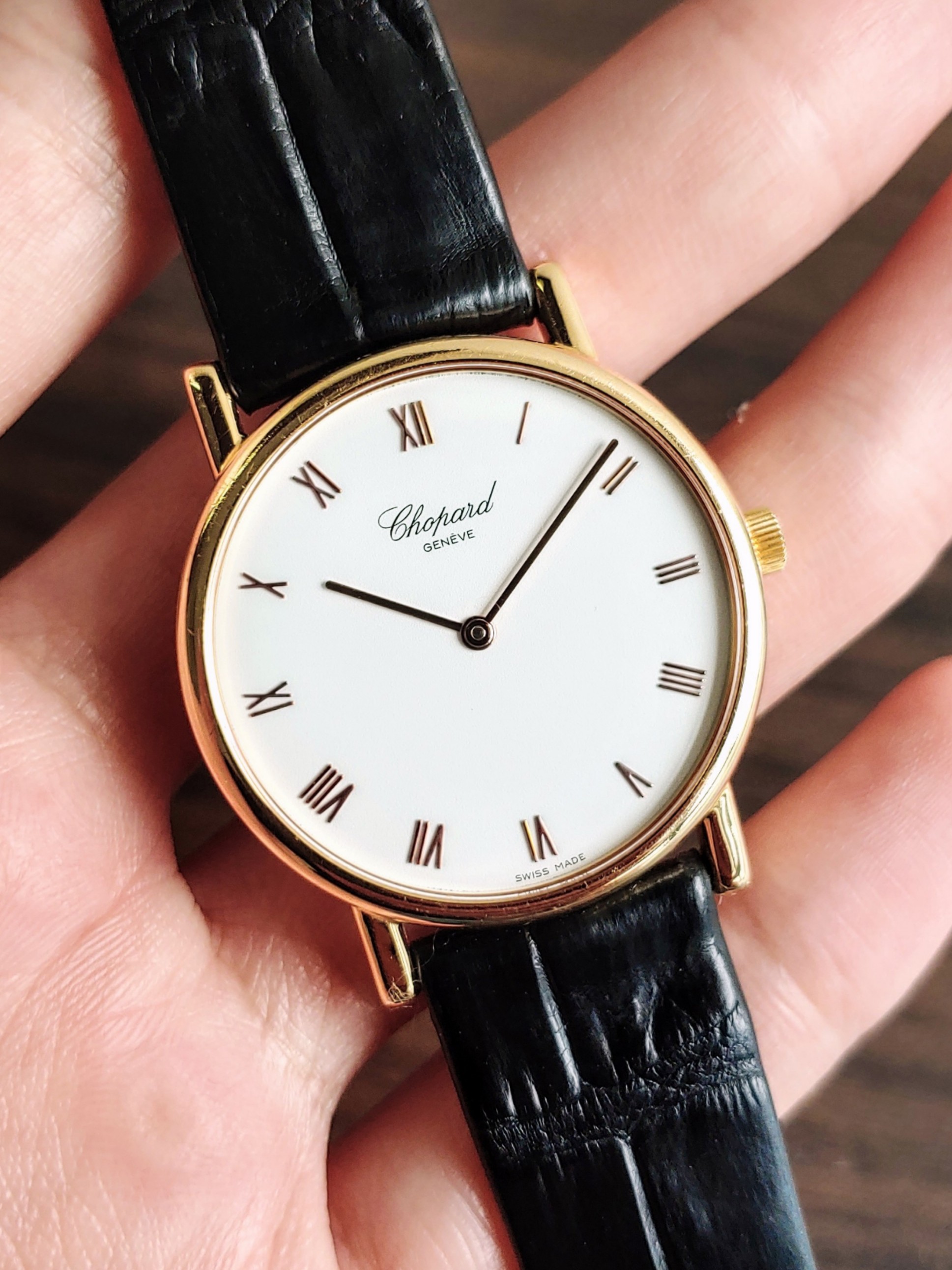 Chopard 18k gold deals watch