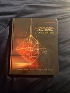 CORNERSTONES of Managerial accounting 3rd Edition