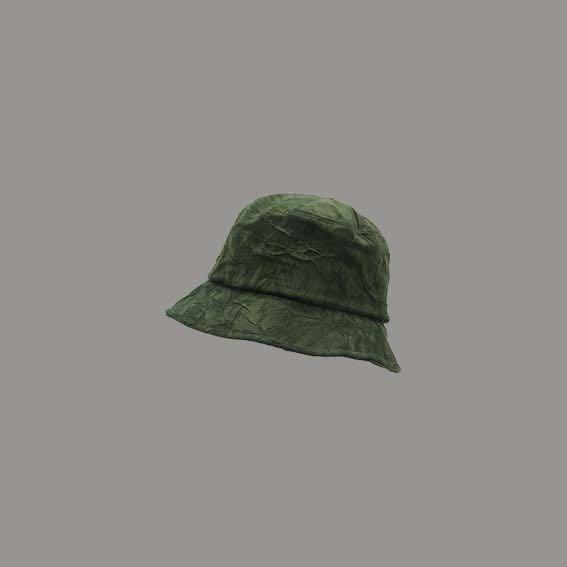 Crumpled texture bucket hat, Men's Fashion, Accessories, Caps & Hats on