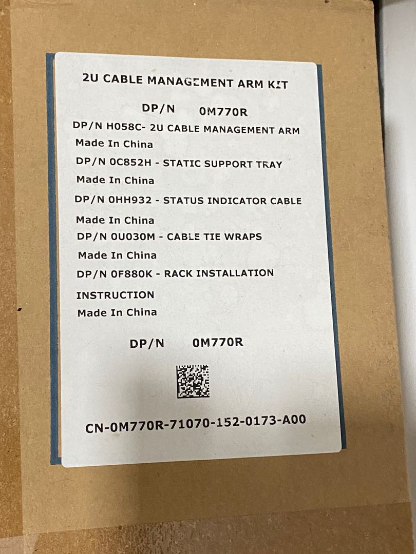 Dell cable management arm, Computers & Tech, Parts & Accessories
