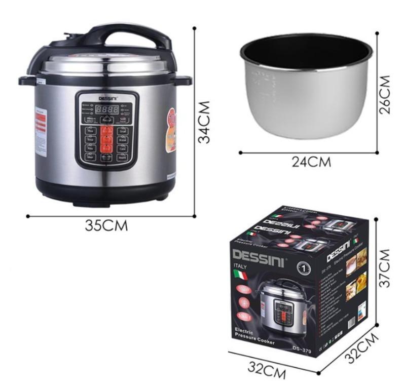 BRAND New. ELECTRIC PRESSURE COOKER / Made in ITALY / DESSINI DS 379