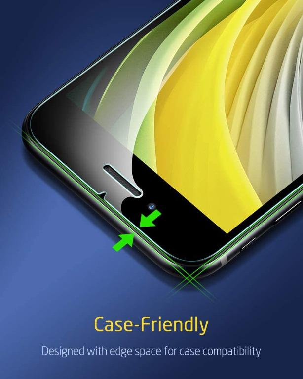 Esr Tempered Glass For Iphone Se 2020 8 7 Screen Protector 2 Pack Easy Installation Frame Case Friendly Premium Tempered Glass Screen Protector For Iphone Se 8 7 6s 6 Electronics Others On Carousell Next on this list is the supershieldz screen protector for the iphone se (2020). carousell