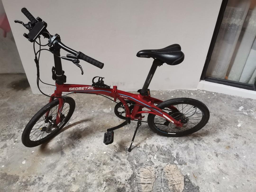 Geometric michi foldable bike deals