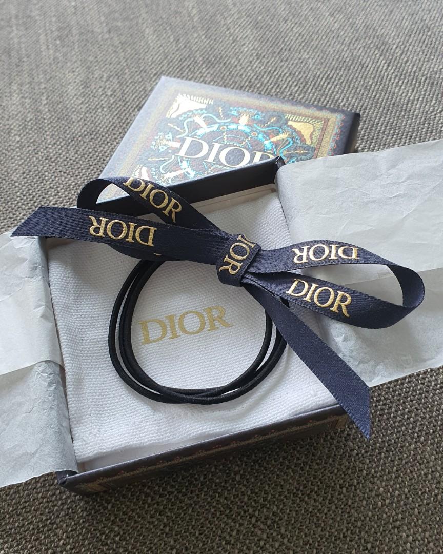 DIOR Ribbons Bow All-Inclusive Handmade Hair Accessories mini & medium size  into Hair Clips. 1. CD navy medium size = 250.- 2. CD navy…