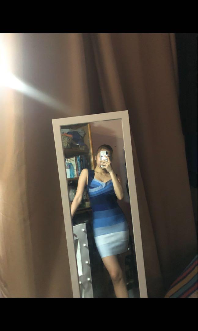 Herve leger ombre dress top