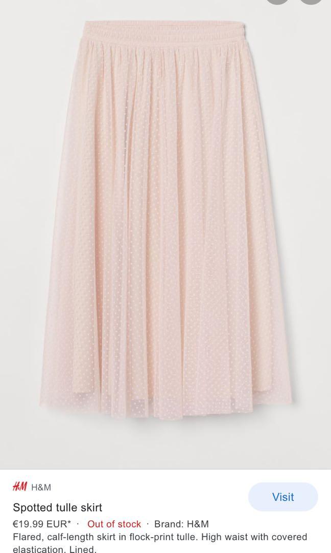 H and best sale m tulle skirt