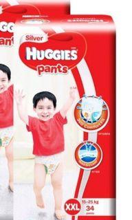 Huggies Silver Pants XXL x 2 pkts for sale