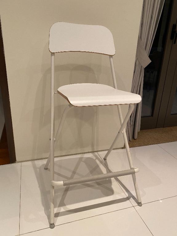Ikea Franklin Bar stool Bar stool white, Furniture & Home Living, Furniture, Chairs on Carousell
