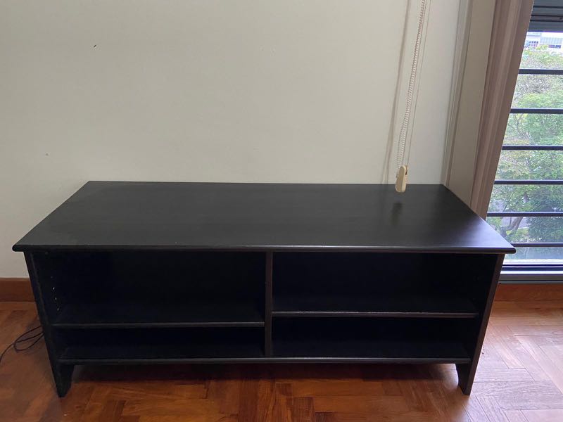 IKEA solid wood TV bench, table, Furniture & Home Living, Furniture