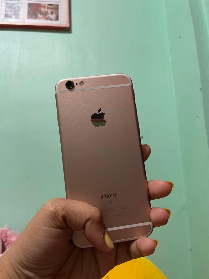 iPhone 6s (Category: iPhone 6 Series) located in Quezon City. Submitted by feyvorite05 (Listing ID 1060569608, Image 2). Description: iPhone 6s -unit -charger -cases .