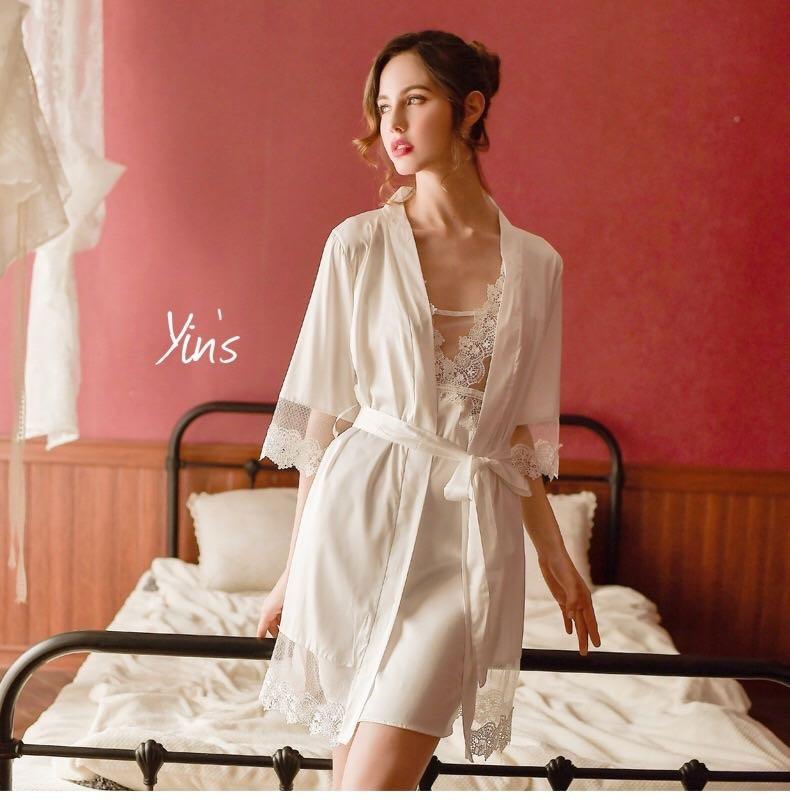 Silk lingerie robe online