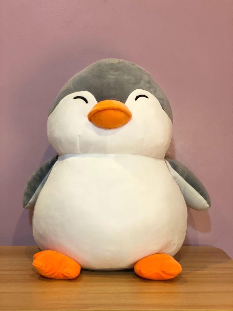 Large Grey Penguin Plush Toy, Hobbies 