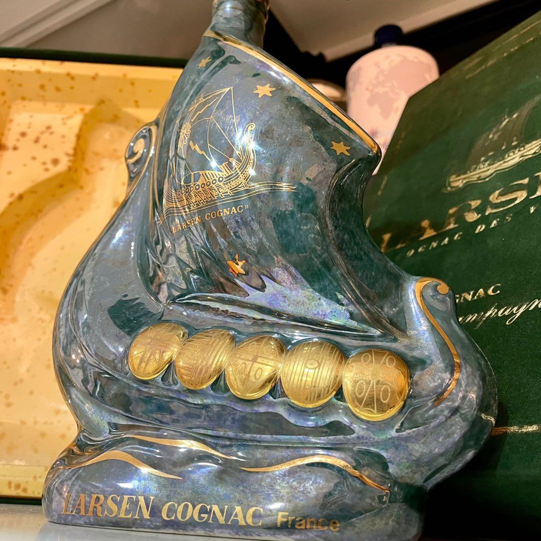 Larsen Marble Green Viking Ship ☆古酒 箱付/LARSEN(ラーセン