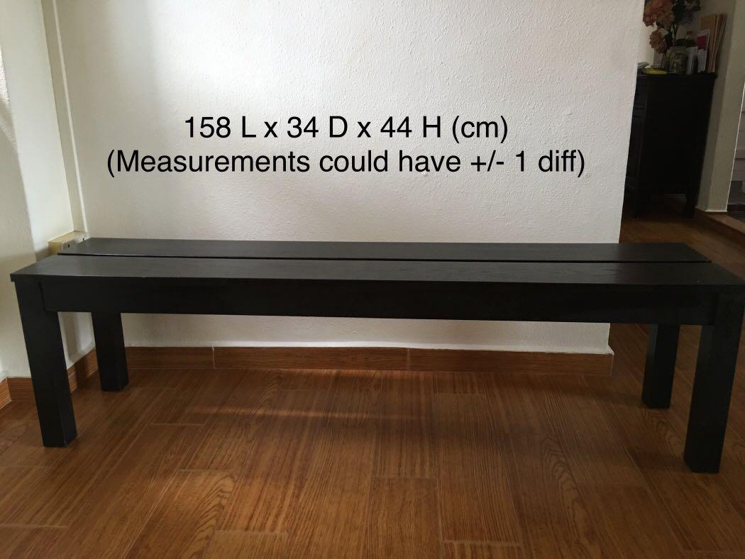 Long Bench IKEA BJursta Furniture Home Living Furniture