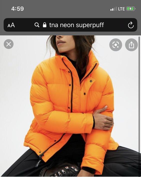 Neon store orange jacket