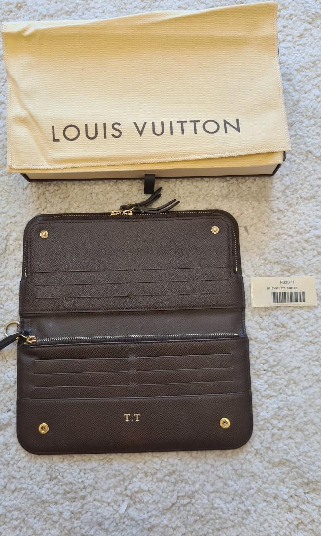 Pre-Owned Louis Vuitton Wallet LOUIS VUITTON Long / Portofeuil Ansolit  Black Grunard M93754 (Good) 