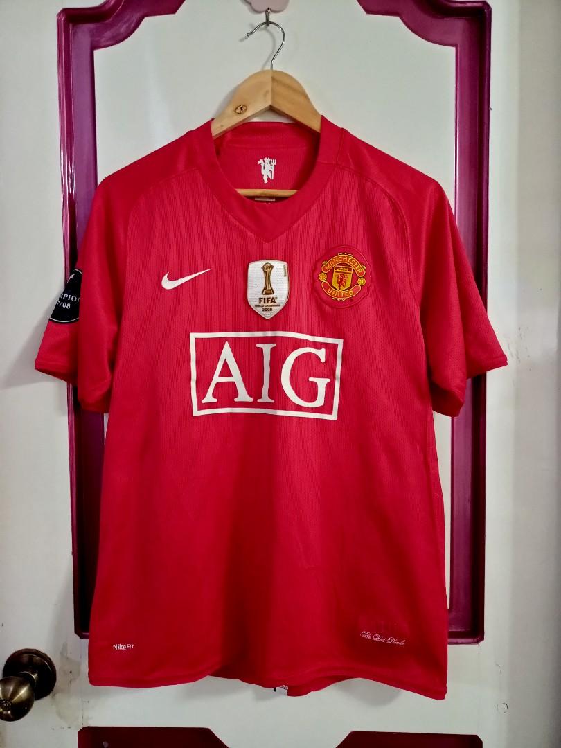 Manchester United 2007/08 Retro Away Jersey Men Adult –