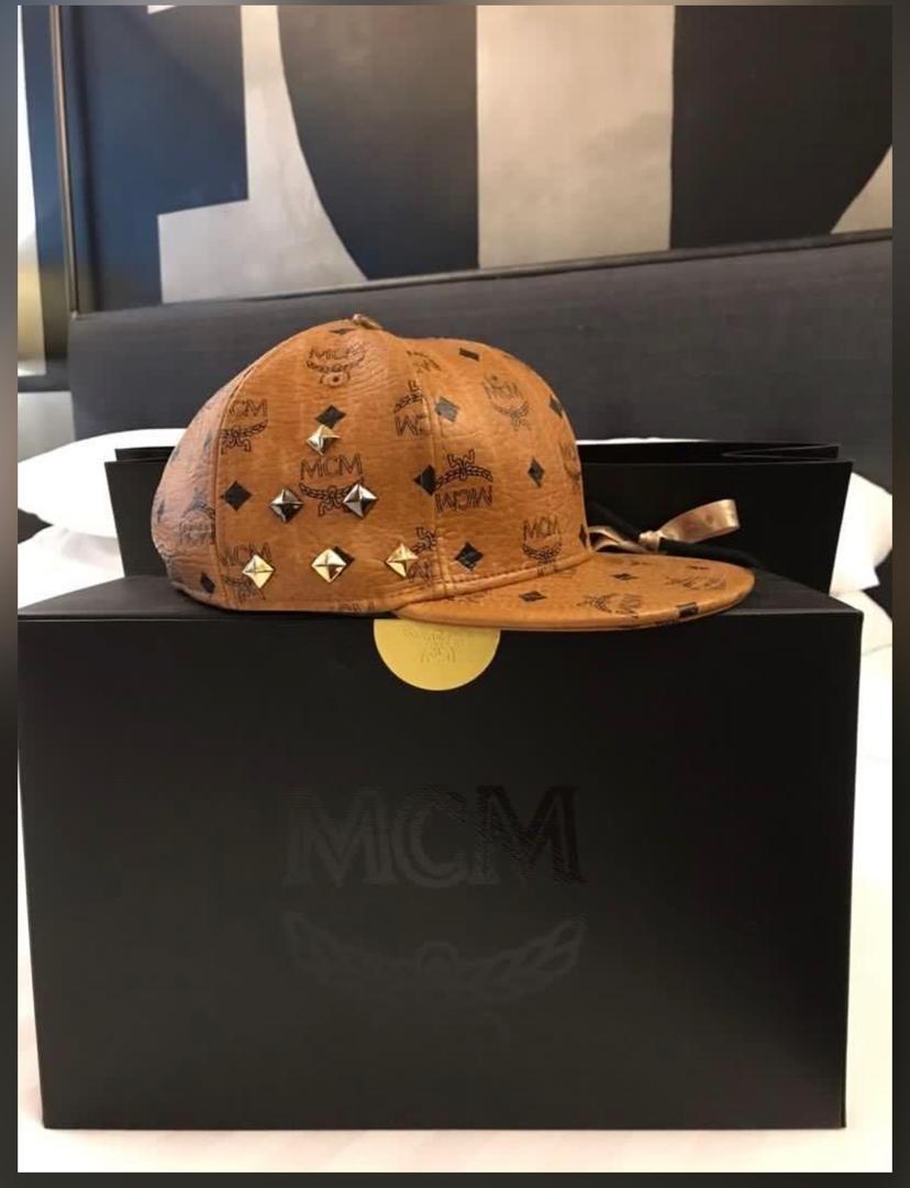 mcm new era hat