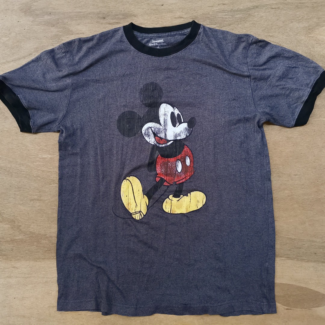 Mickey Mouse Ringer Tee, Men's Fashion 