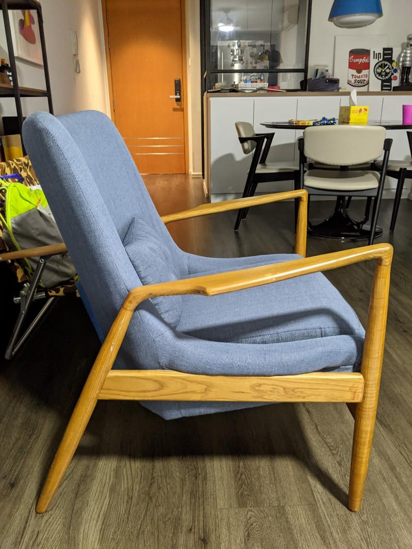 Mid century design armchair fortune30, Furniture & Home Living