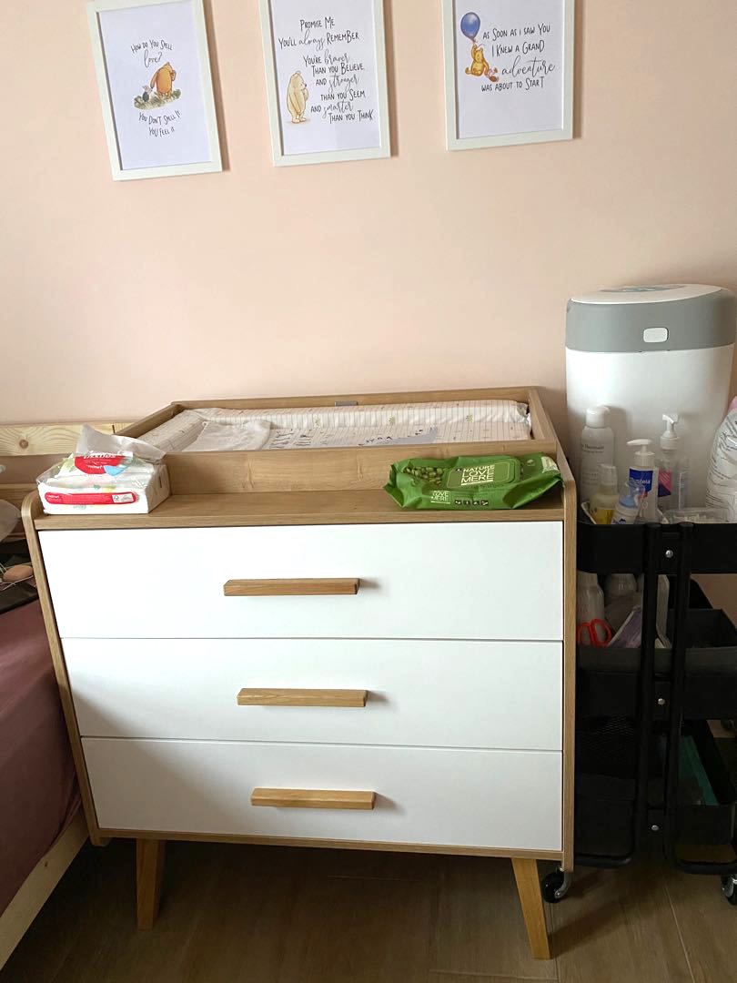 silver cross changing table