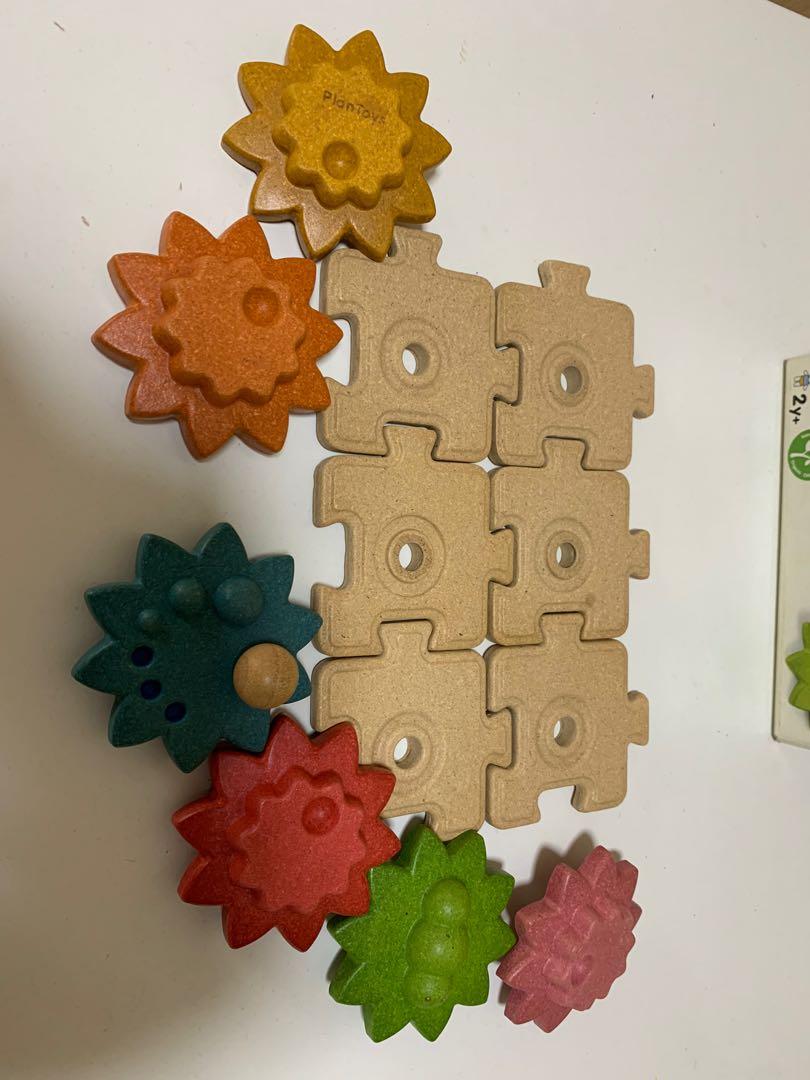 Motor skills, Wooden Plan Toys, Gears & Puzzles Standard, Hobbies