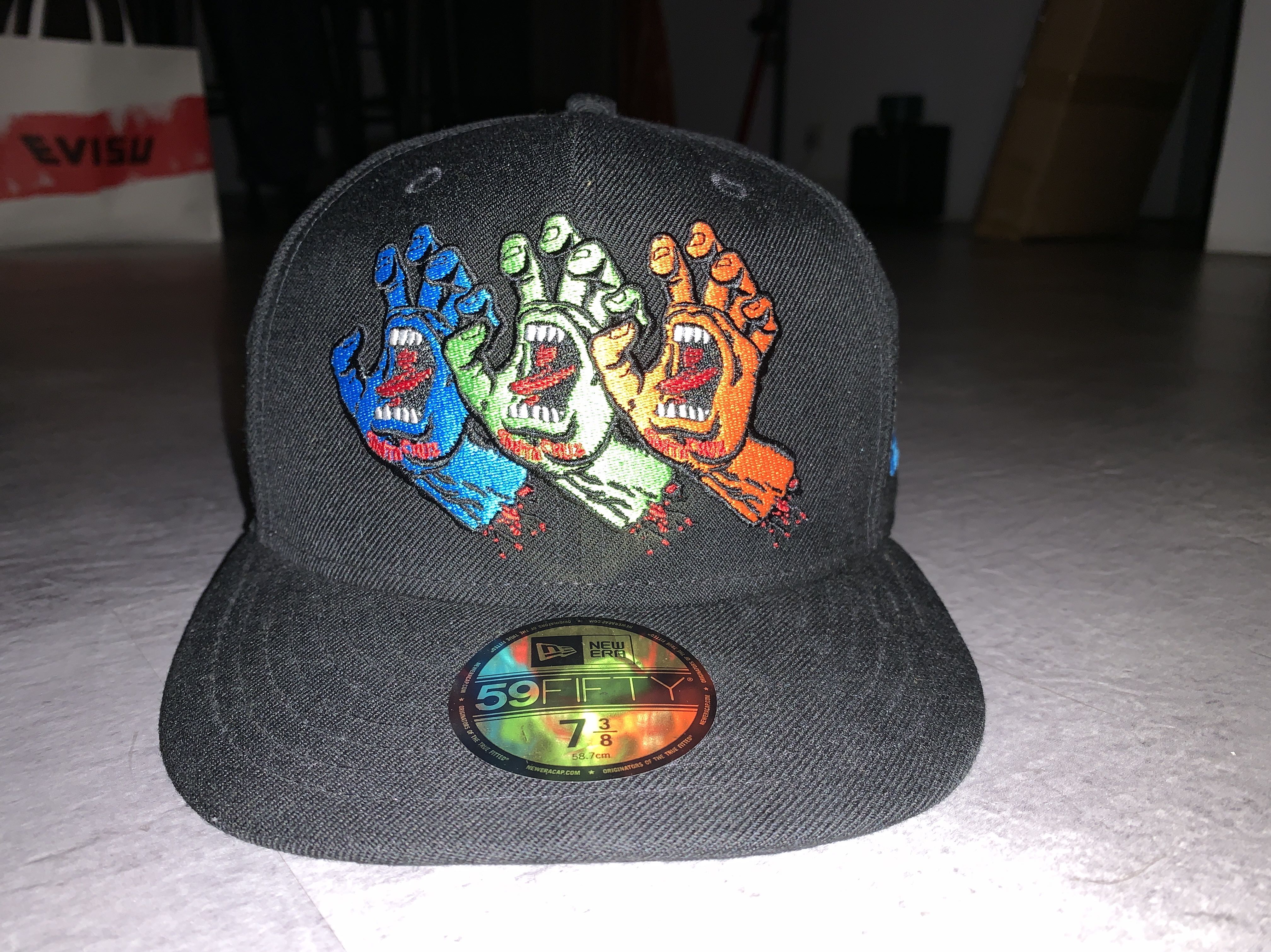 New Era x Santa Cruz 59fifty cap size 7 3/8, Men's Fashion, Watches \u0026  Accessories, Caps \u0026 Hats on Carousell