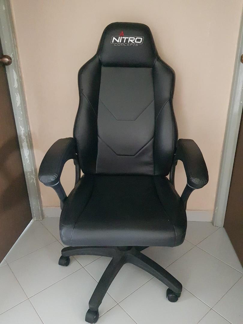 Nitro Concept C100 gaming chair Furniture Home Living Furniture Chairs on Carousell