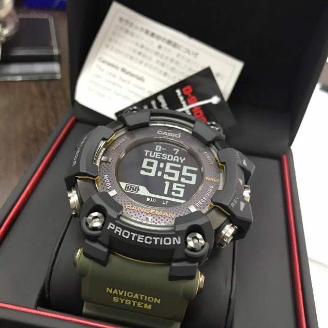 Original G Shock Rangeman 18 Gps Gpr B1000 1bjr Green Army Fullset Men S Fashion Watches On Carousell