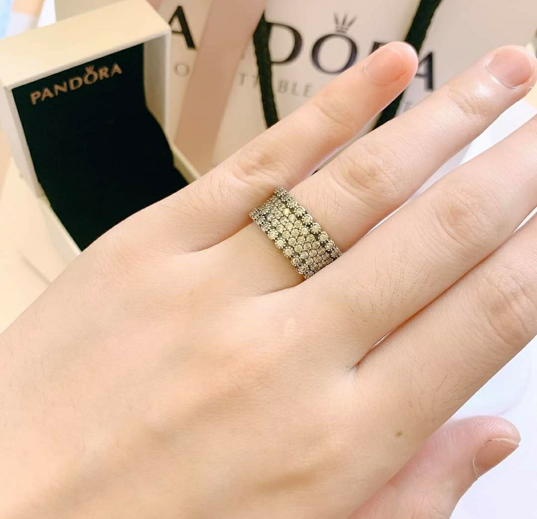 Beaded deals pave ring