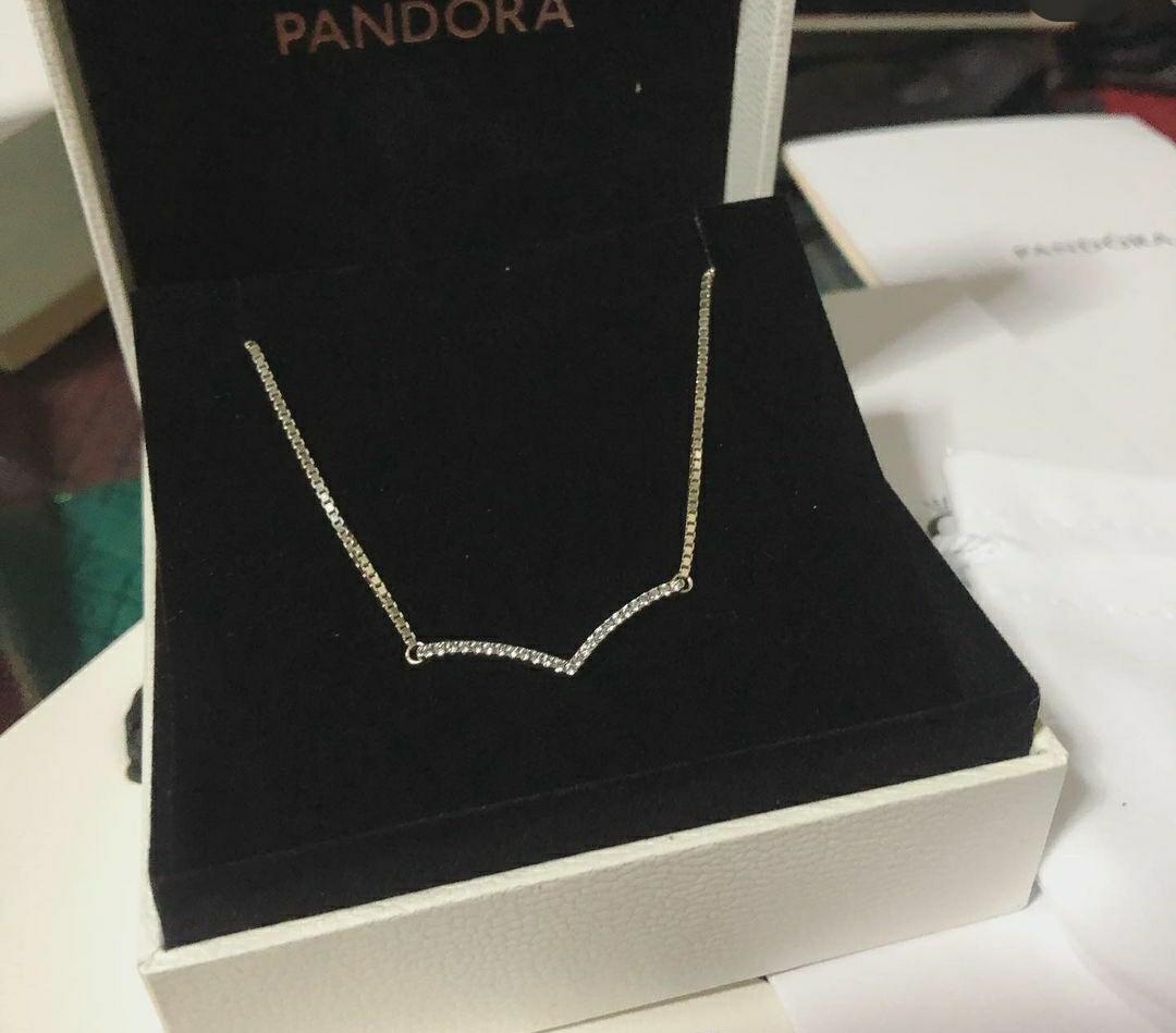 Pandora wishbone necklace, Women's 