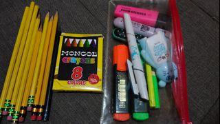 Pencils, Crayon, Highlighter Pens, Correction Marker