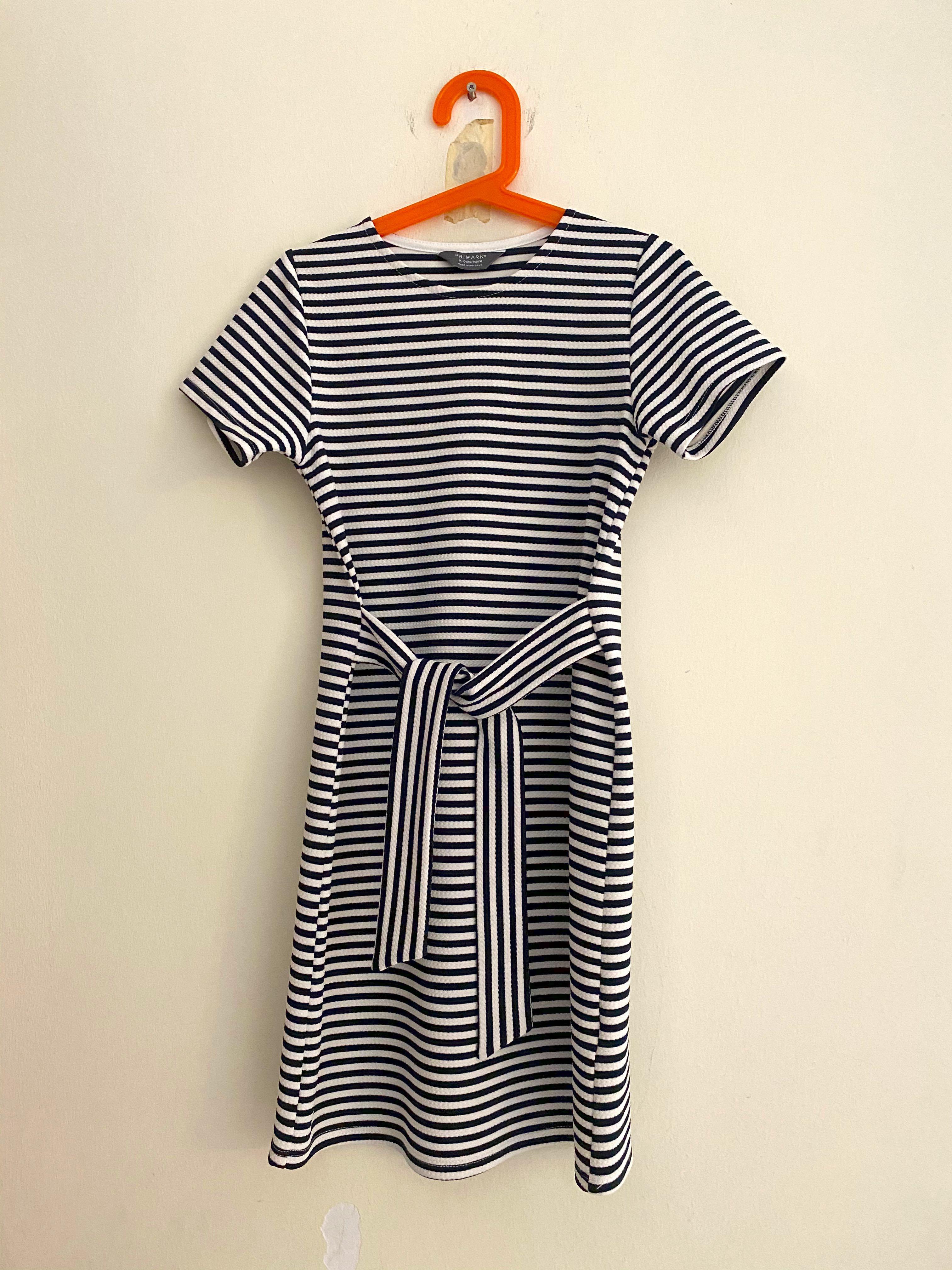 Primark striped dress clearance