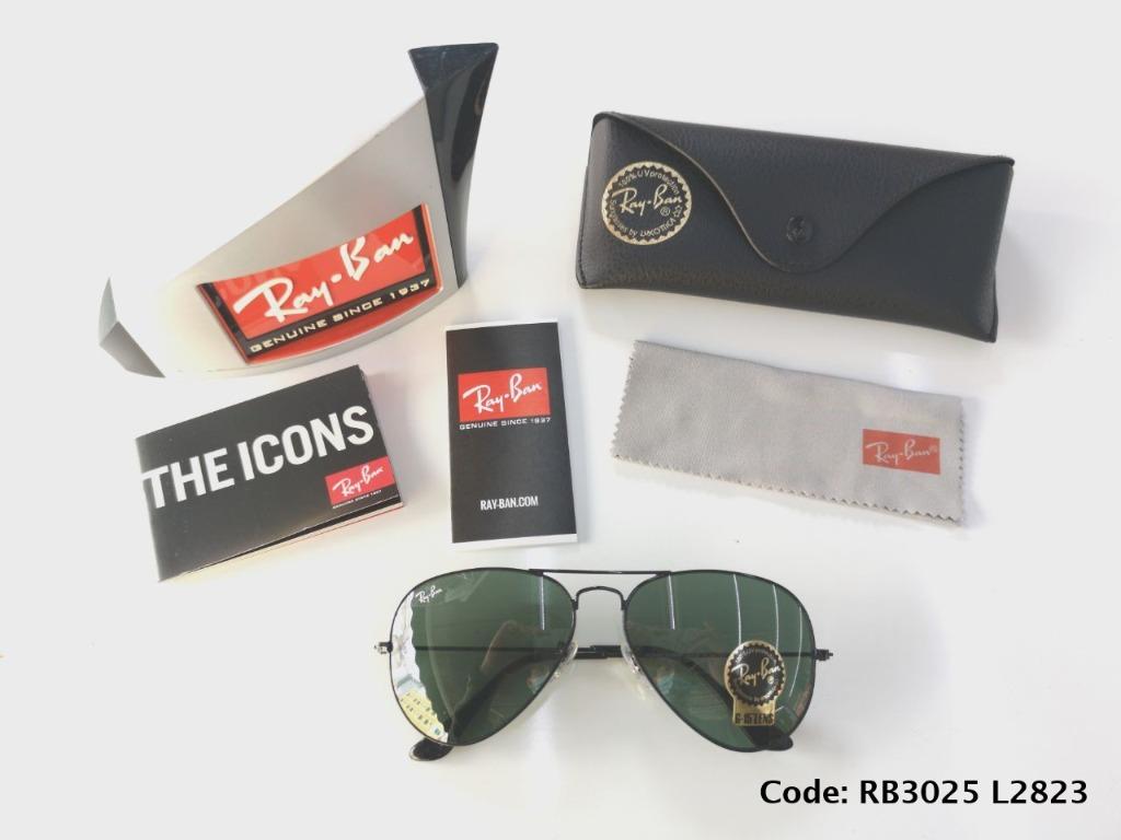 Rayban Sunglasses Rb3025 L23 Aviator Large Metal Series Men S Fashion Accessories Eyewear Sunglasses On Carousell