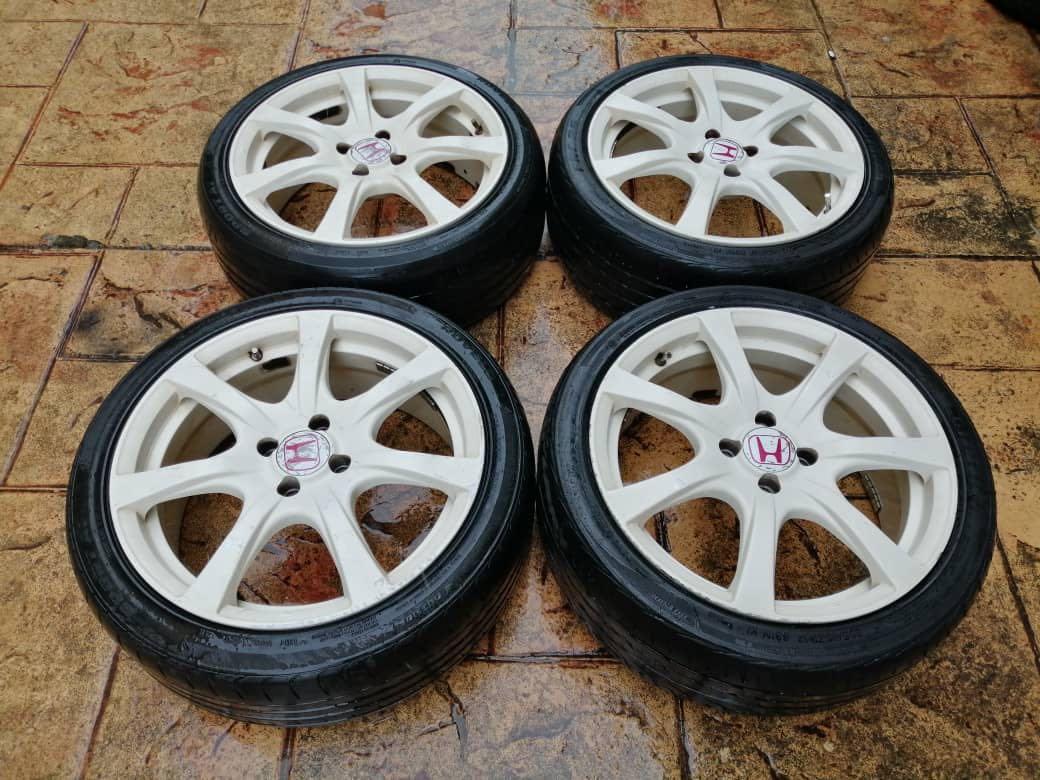 Rim Honda Type R 17 4x100, Auto Accessories on Carousell