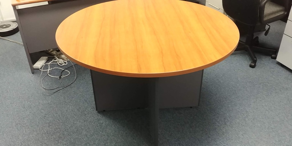 Round Office Table, Furniture & Home Living, Furniture, Tables & Sets
