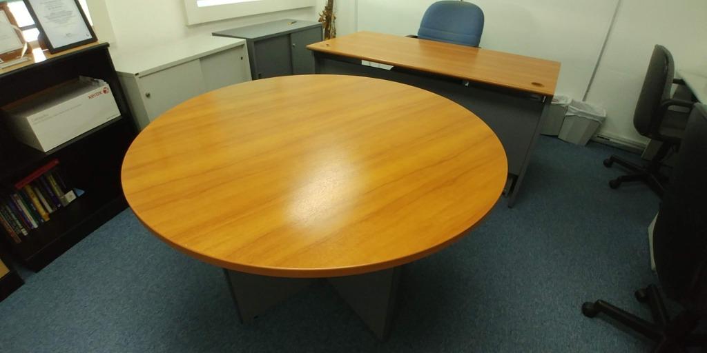 Round Office Table, Furniture & Home Living, Furniture, Tables & Sets