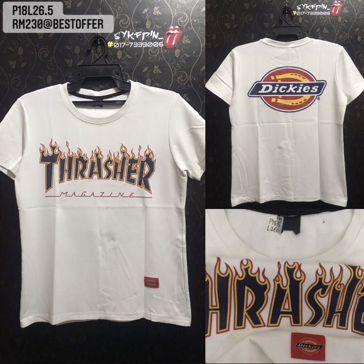 Thrasher x dickies deals t shirt original