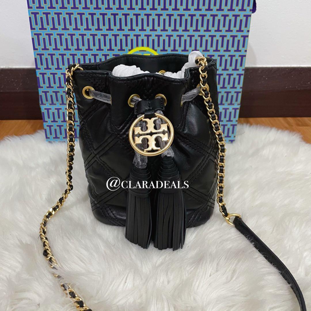 Tory Burch Chelsea Quilted Drawstring Bucket Bag