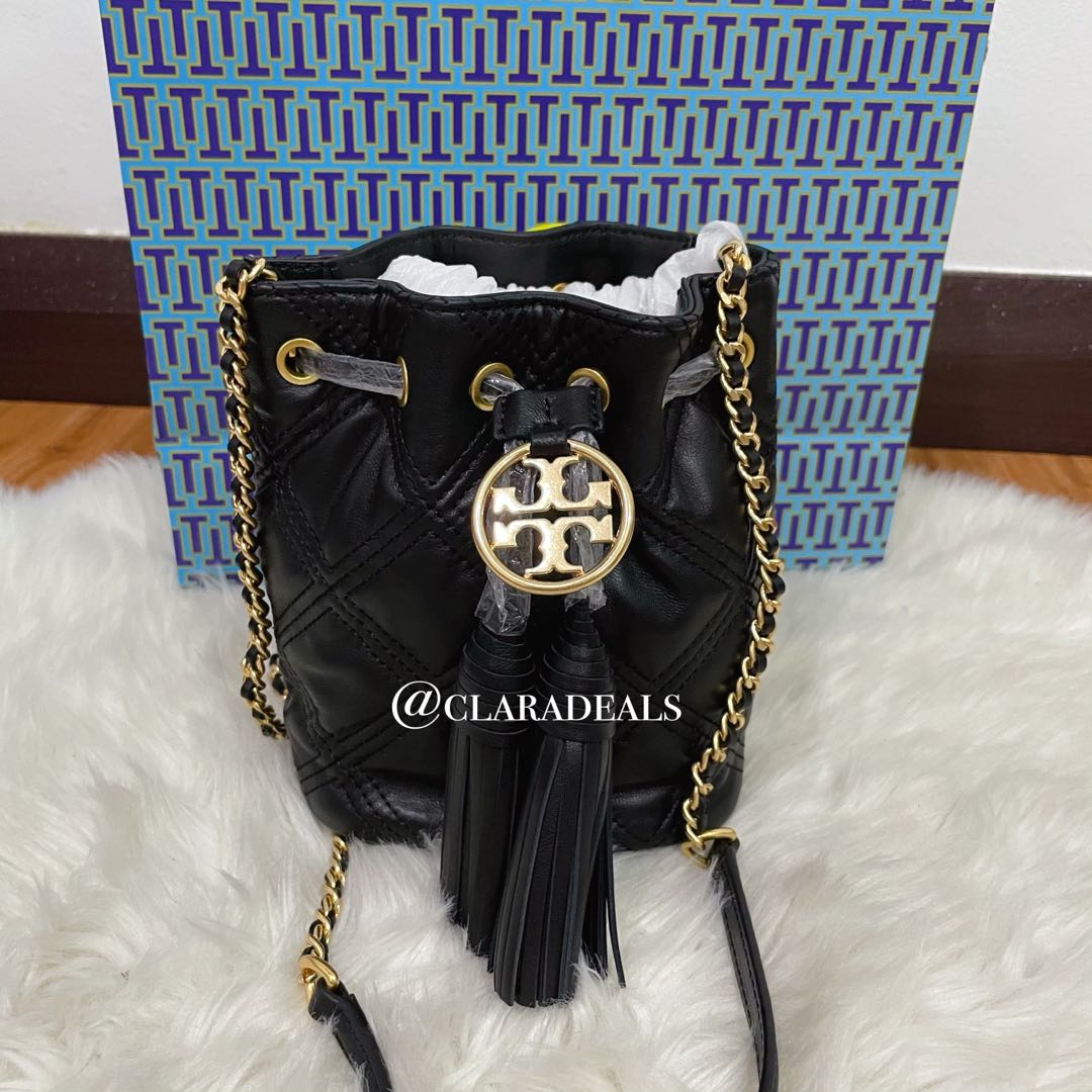 Tory Burch Chelsea Quilted Drawstring Bucket Bag
