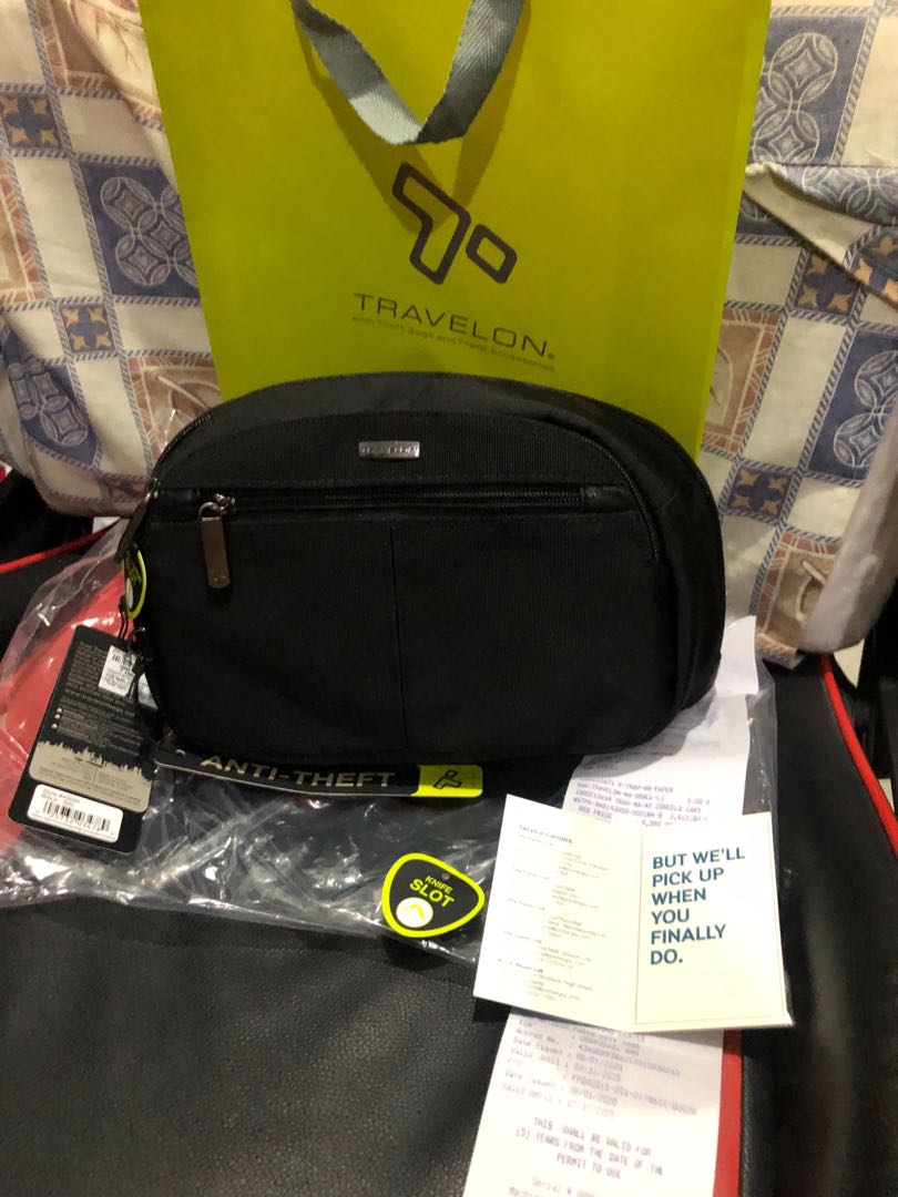 Travelon anti theft belt bag EDC Concealed carry good for glock