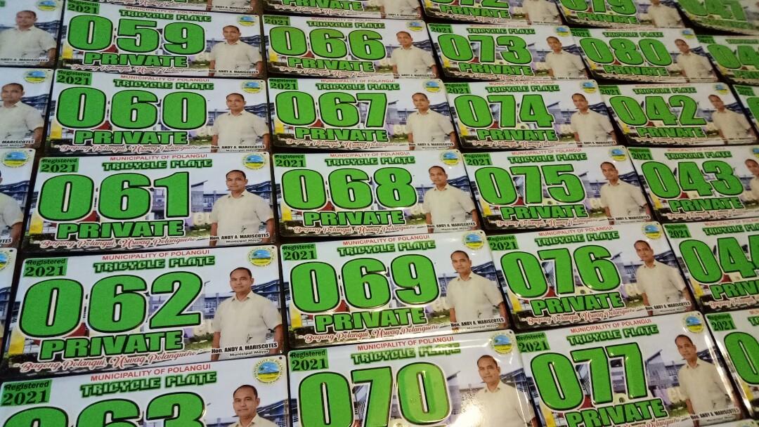 Tricycle Franchise plate metal plate business plate house number plate