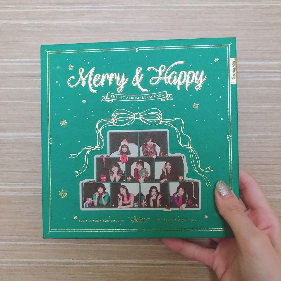 Twice Merry Happy Album Full Set Entertainment K Wave On Carousell